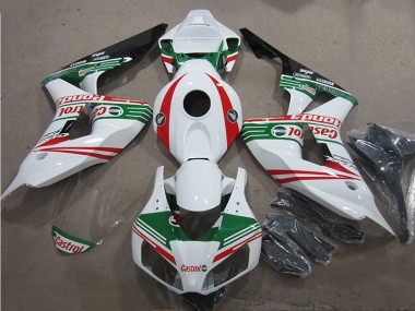 Carénage Honda CBR 1000 RR 06-07 - Blanc Vert Rouge Castrol