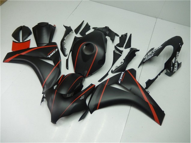 Carénage Honda CBR 1000 RR 08-11 - Noir Mat Rouge