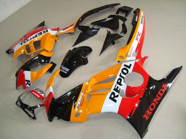 Carénage Honda CBR 600 F3 95-98 - Orange Noir Repsol