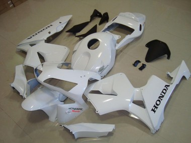 Carénage Honda CBR 600 RR 03-04 - Blanc Noir Décalque