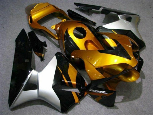 Carénage Honda CBR 600 RR 03-04 - Or Argent Noir