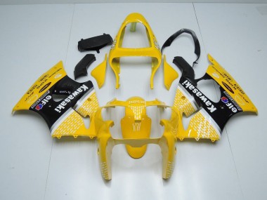 Carénage Kawasaki ZX6R 00-02 - Jaune Arrow