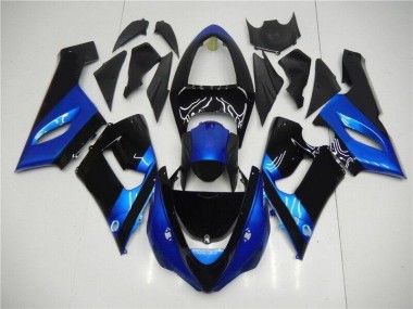 Carénage Kawasaki ZX6R 05-06 - Bleu Noir