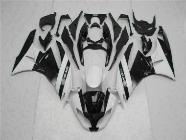 Carénage Kawasaki ZX6R 09-12 - Noir Blanc