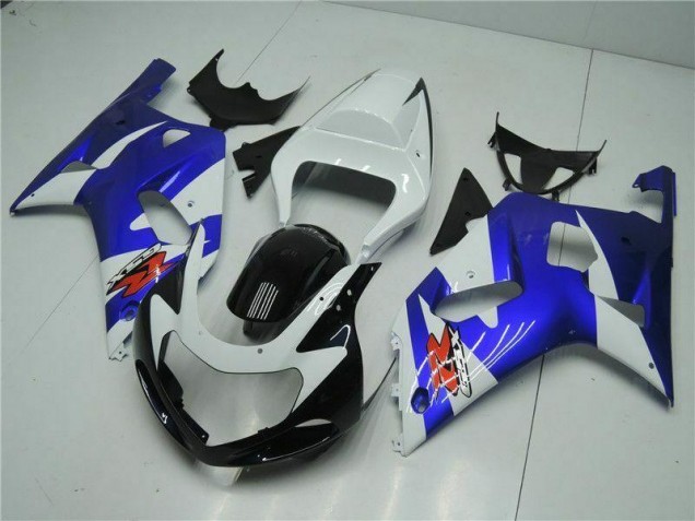 Carénage Suzuki GSXR 600 / 750 K1 K2 K3 01-03 - Blanc Bleu