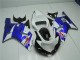 Carénage Suzuki GSXR 600 / 750 K1 K2 K3 01-03 - Blanc Bleu