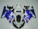 Carénage Suzuki GSXR 600 / 750 K1 K2 K3 01-03 - Blanc Bleu