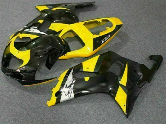 Carénage Suzuki GSXR 600 / 750 K1 K2 K3 01-03 - Jaune Noir