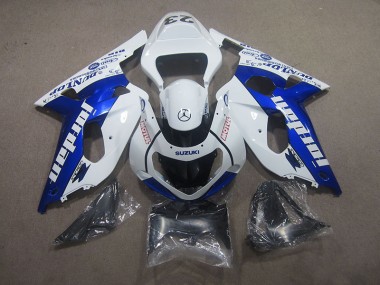 Carénage Suzuki GSXR 750 K1 K2 K3 01-03 - Blanc Bleu Motul