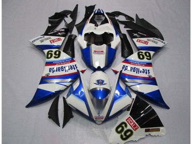 Carénage Yamaha R1 09-11 - Blanc Bleu Sterilgarda SCALZ 69