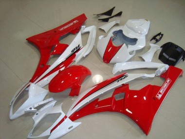 Carénage Yamaha R6 06-07 - Rouge Blanc