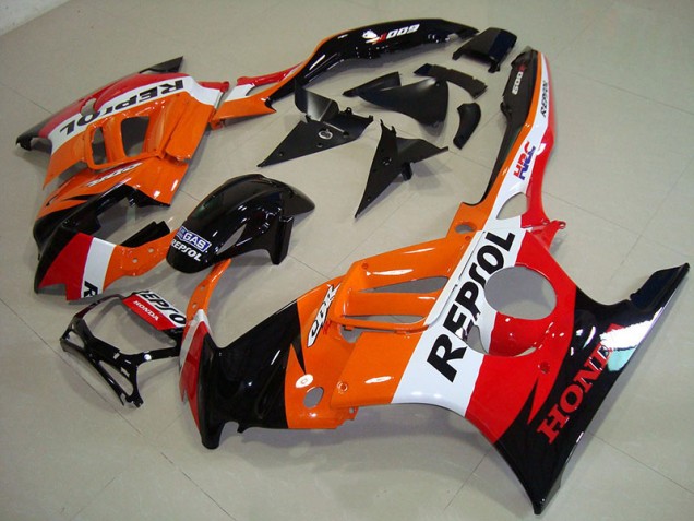 Carénages Honda CBR 600 F3 95-98 - Noir Orange Repsol