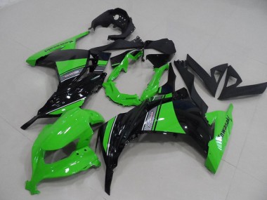 Carénages Kawasaki ZX 300R 13-16 - Noir Vert