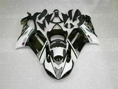 Carénages Kawasaki ZX6R 07-08 - Noir Blanc