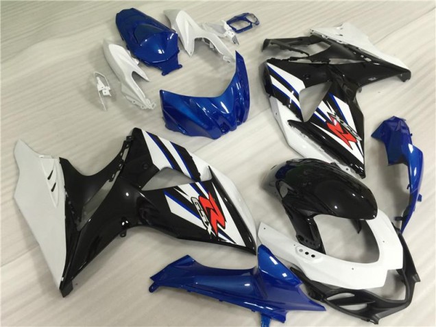 Carénages Suzuki GSXR 1000 K9 09-16 - Blanc Bleu Noir