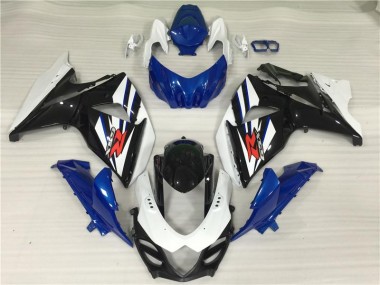 Carénages Suzuki GSXR 1000 K9 09-16 - Blanc Bleu Noir