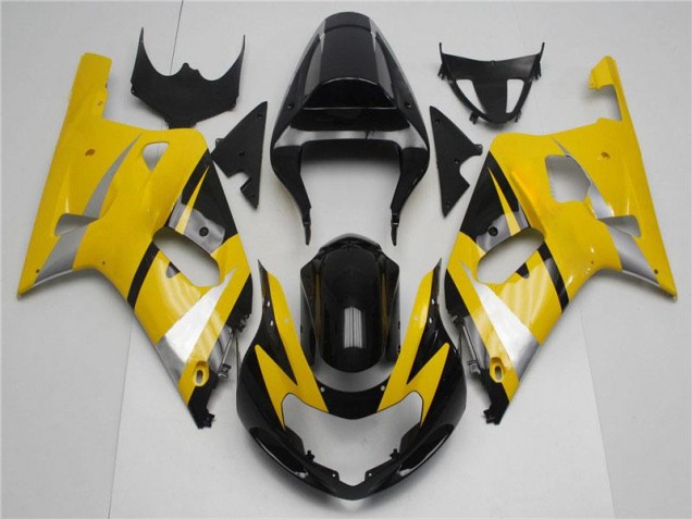 Carénages Suzuki GSXR 600 / 750 K1 K2 K3 01-03 - Jaune Noir