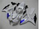 Carénages Suzuki GSXR 600 / 750 K6 06-07 - Blanc Bleu