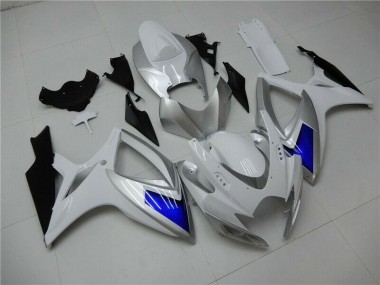 Carénages Suzuki GSXR 600 / 750 K6 06-07 - Blanc Bleu